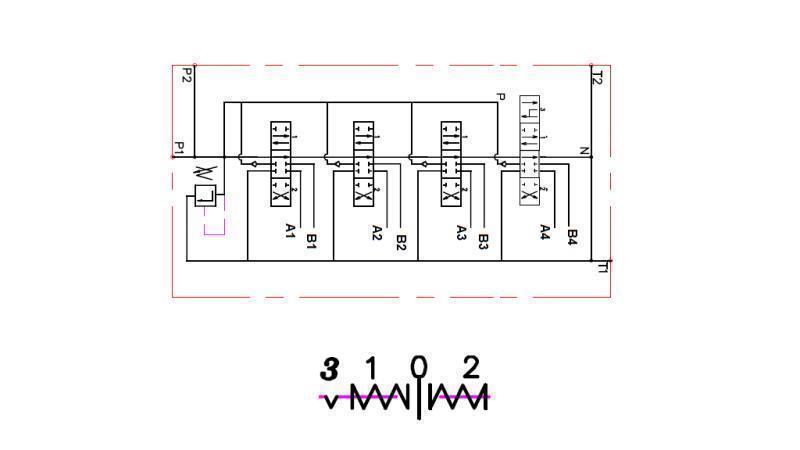 DIAGRAMA DE CABLEADO 4xP40 FLOTANTE