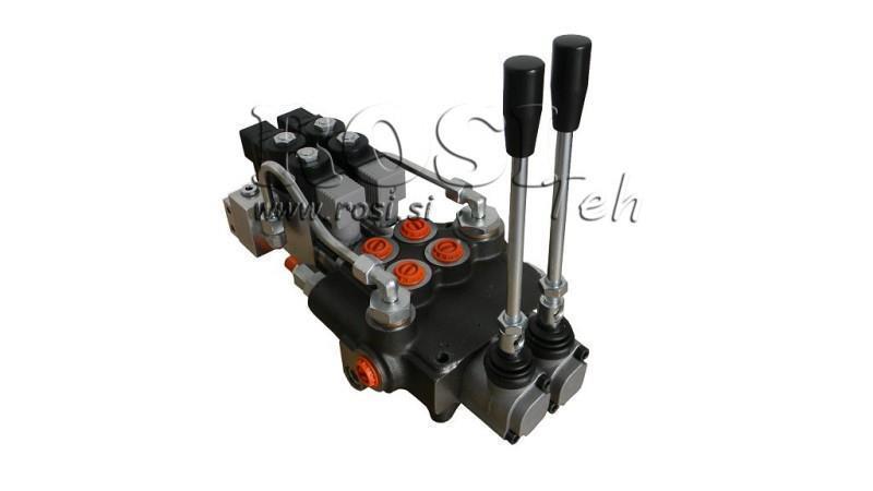 HYDRAULISK VENTIL 2xP80 - EO 12V